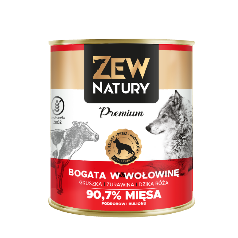 Zew Natury 89% mięsa mix 6 smaków 12x800g