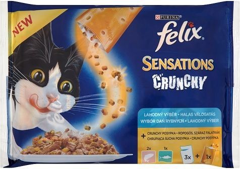 Felix Sensations Crunchy Multipak wybór dań rybnych 3x100g