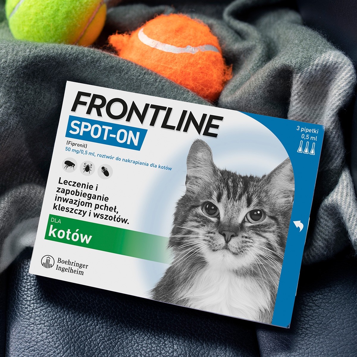 Frontline Spot-On dla kota 0,5ml x 3szt.