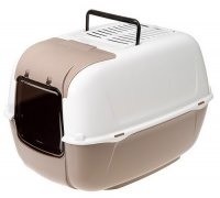 Ferplast Prima Cabrio Toaleta biało-brązowa 39,5 x 52,5 x 38cm