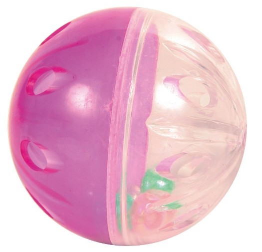 Trixie Piłki przezroczyste z grzechotką z plastiku 5cm 4szt