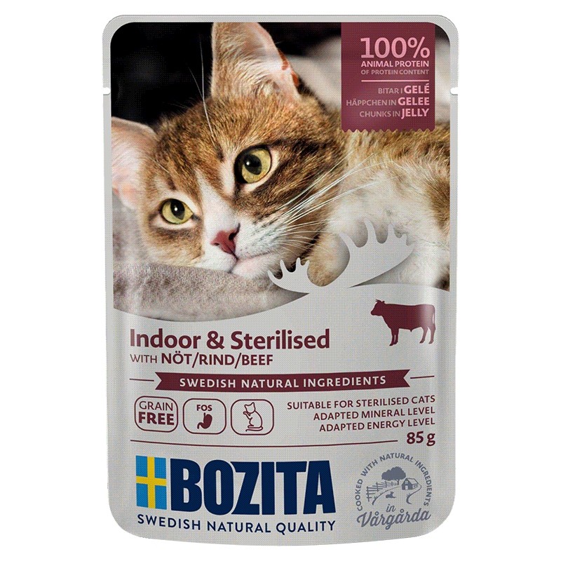 Bozita Feline Indoor & Sterilised w galaretce 85g x 12