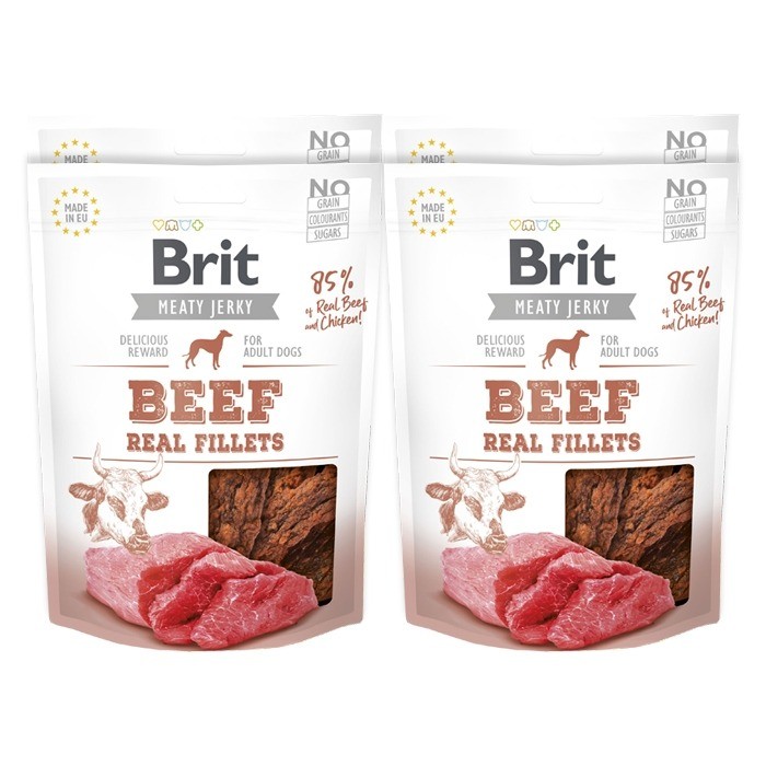 Brit Jerky Snack Beef Fillets 80g
