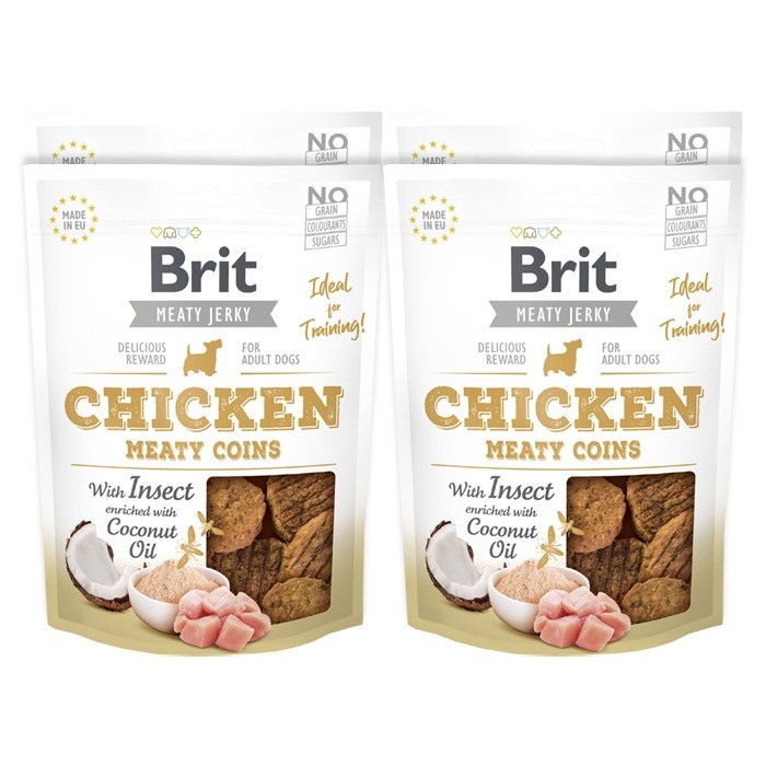 Brit Jerky Snack Chicken with Insect Meaty Coins 80g