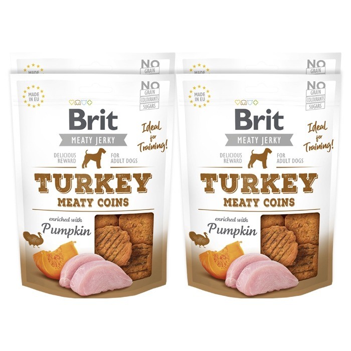 Brit Jerky Snack Turkey Meaty Coins 200g