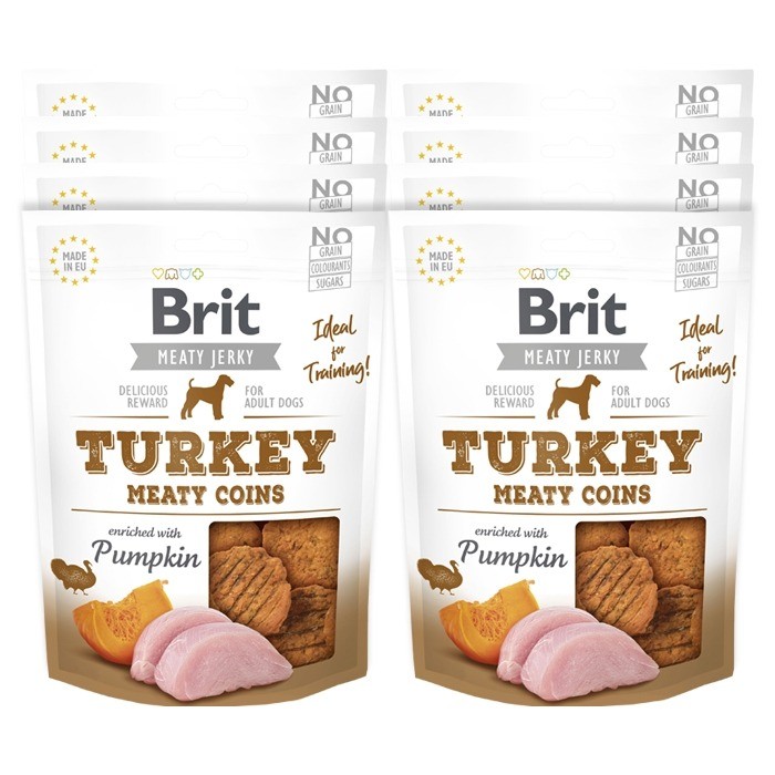 Brit Jerky Snack Turkey Meaty Coins 200g
