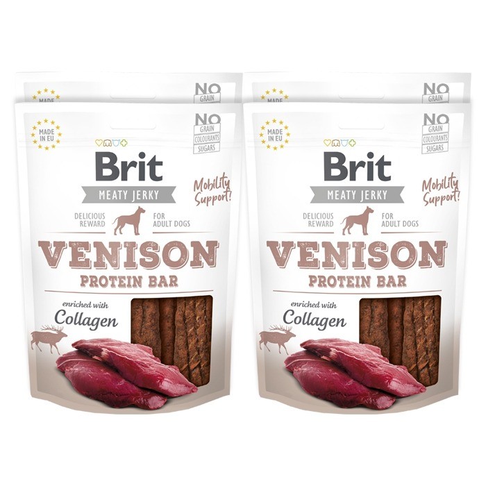 Brit Jerky Snack Venison Protein Bar 200g