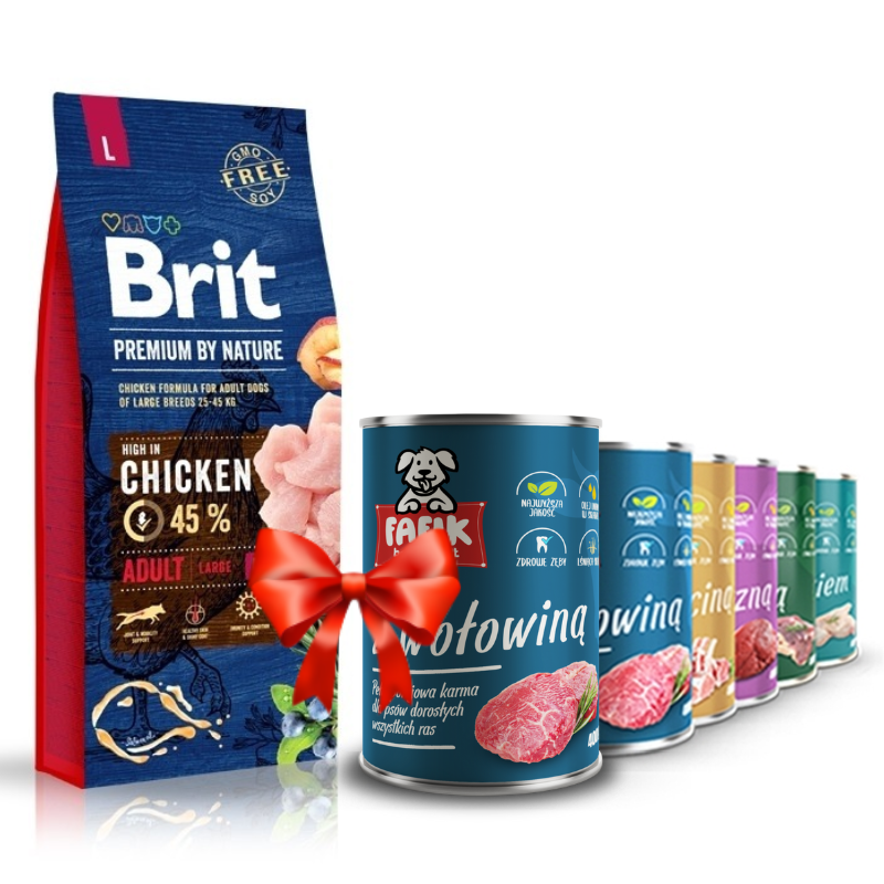Brit Premium By Nature Adult Large L Sucha karma kurczak