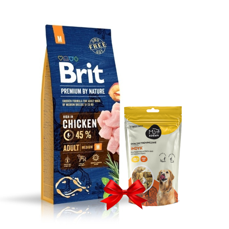 Brit Premium By Nature Adult Medium M Sucha karma kurczak