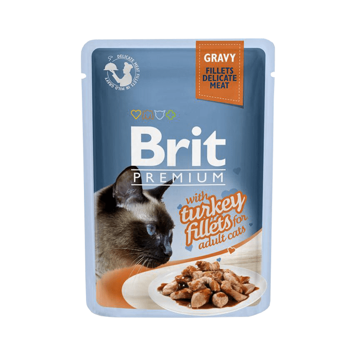 Brit Premium Cat Pouch Fileciki w sosie 85g x 12