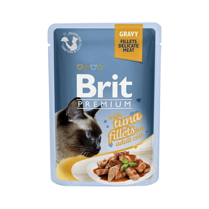 Brit Premium Cat Pouch Fileciki w sosie 85g x 12