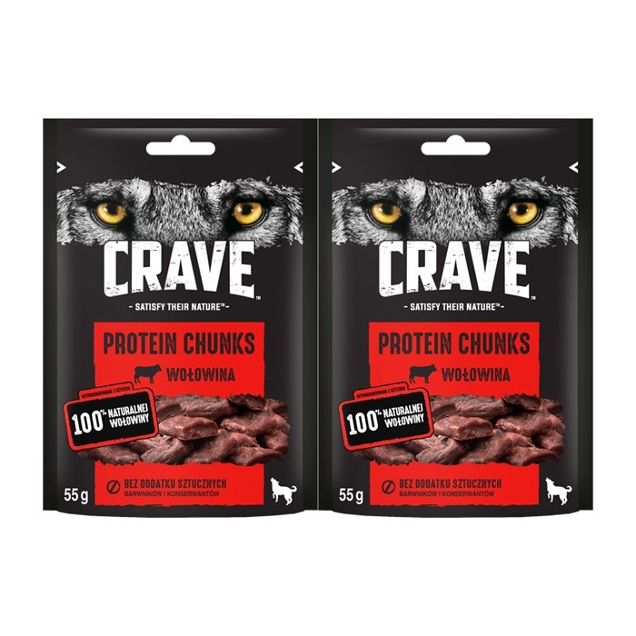 Crave Dog Protein Strip z wołowiną 55g