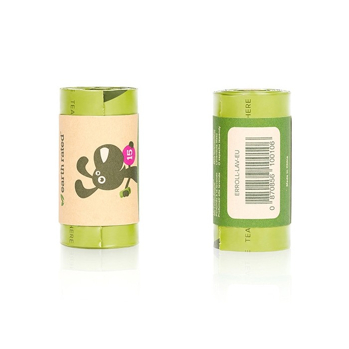 Earth Rated Etui + Lawendowe woreczki na odchody 15szt.