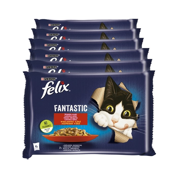 Felix Fantastic w galaretce Wiejskie Smaki 85g x 4 (multipak x 1)