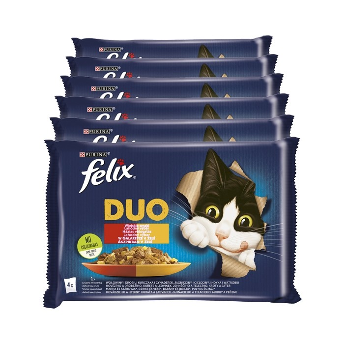 Felix Fantastic Duo Wiejskie Smaki w galaretce 85g x 4 (multipak)