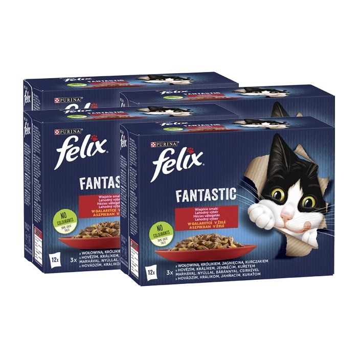 Felix Fantastic w galaretce Wiejskie Smaki 85g x 12 (multipak)