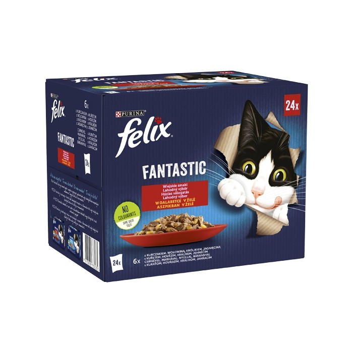 Felix Fantastic w galaretce Wiejskie Smaki 85g x 24 (multipak)