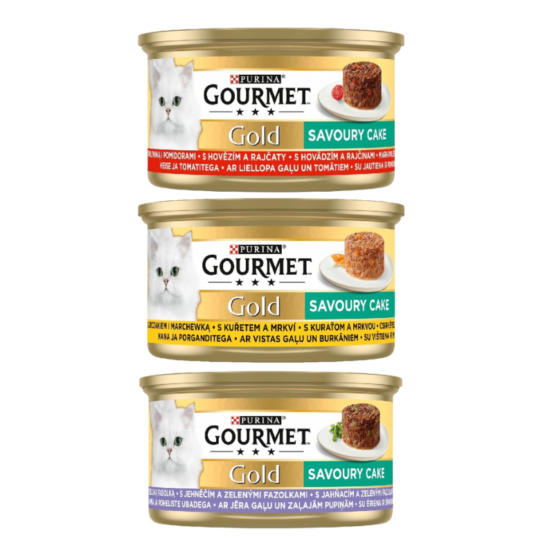 Gourmet Gold Savoury Cake Mix 3 smaków 85g x 24