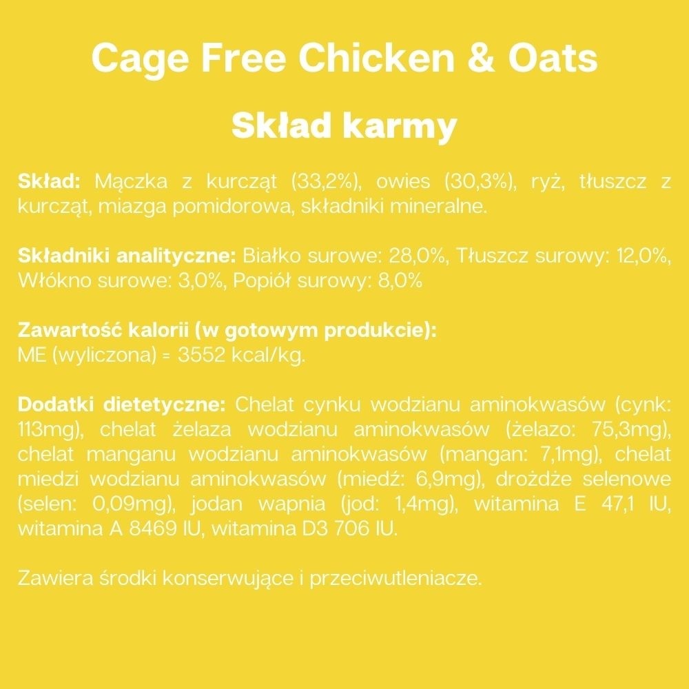 FirstMate Cage Free Chicken Meal & Oats