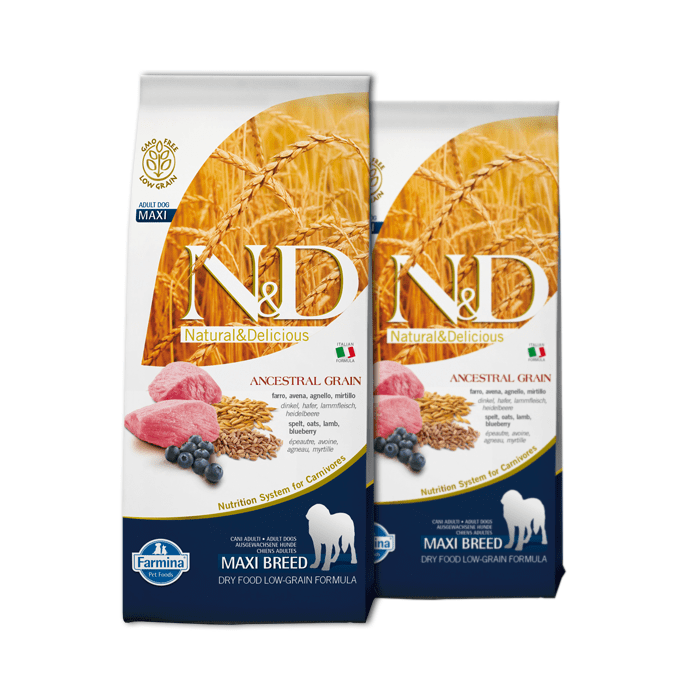 Farmina N&D Ancestral Grain Adult Medium & Maxi Dog Lamb & Blueberry