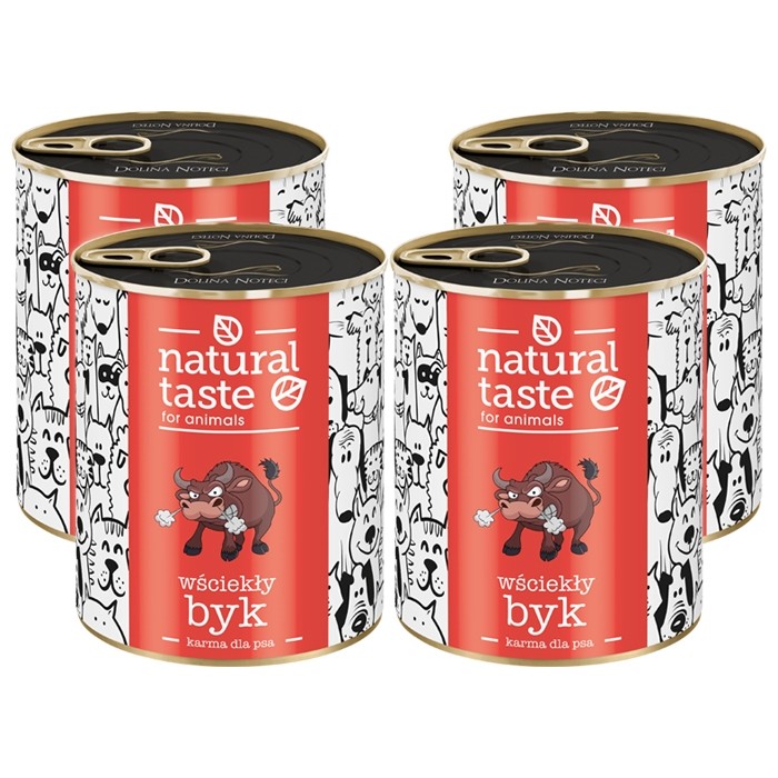 Natural Taste dla psa 800g x 4