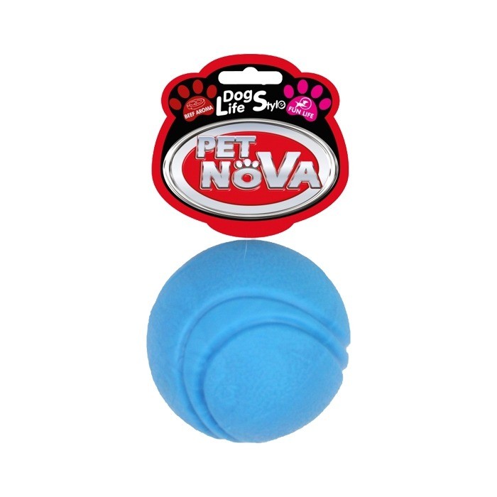 Pet Nova Piłka gumowa Ball o aromacie wołowiny