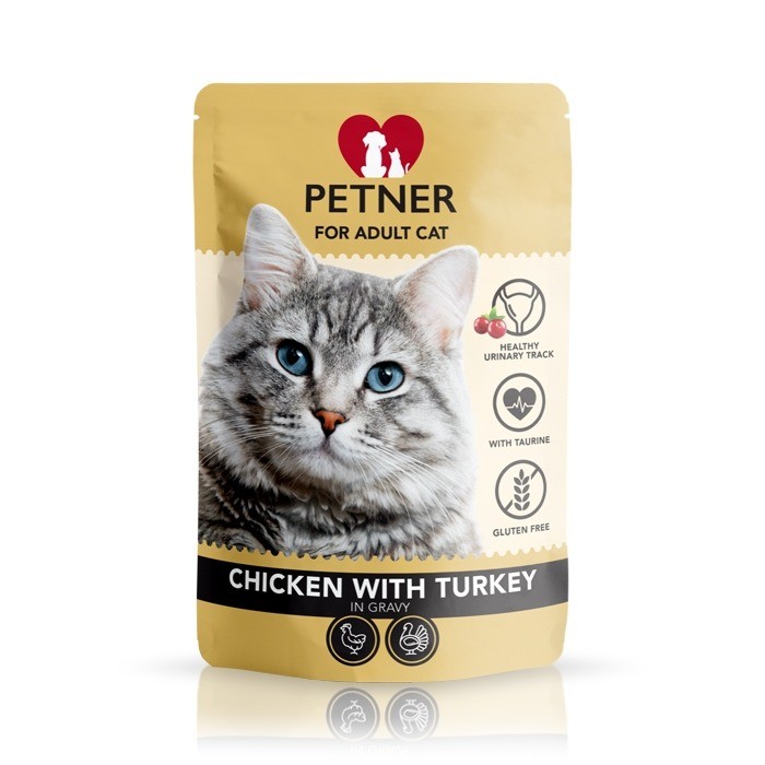 Petner Cat z kurczakiem w sosie 85g x 12