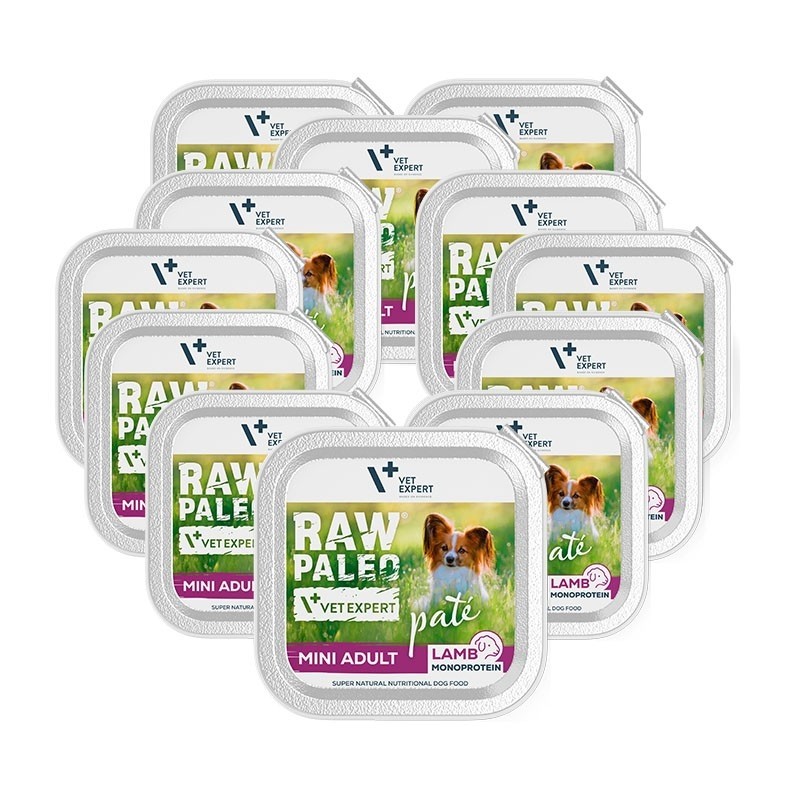 VetExpert Raw Paleo Adult Mini Tray 150g - mokra karma dla psów małych ras