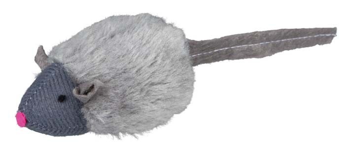 Trixie Myszka piszcząca z pluszu 6,5cm