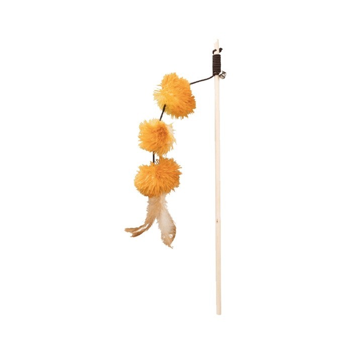 Trixie Wędka z pomponami i dzwoneczkiem 40cm