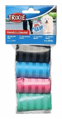 Trixie Worki kolorowe na odchody 4x20szt 