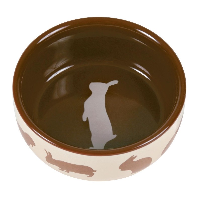Trixie Miska ceramiczna dla królika z nadrukiem 250ml / 11 cm