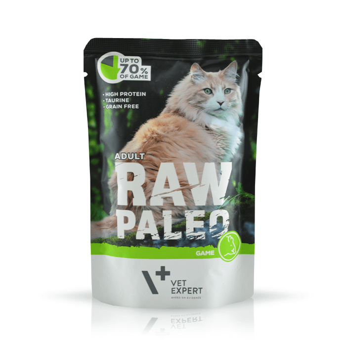 VetExpert Raw Paleo Adult 100g x 12 - mokra karma dla kotów