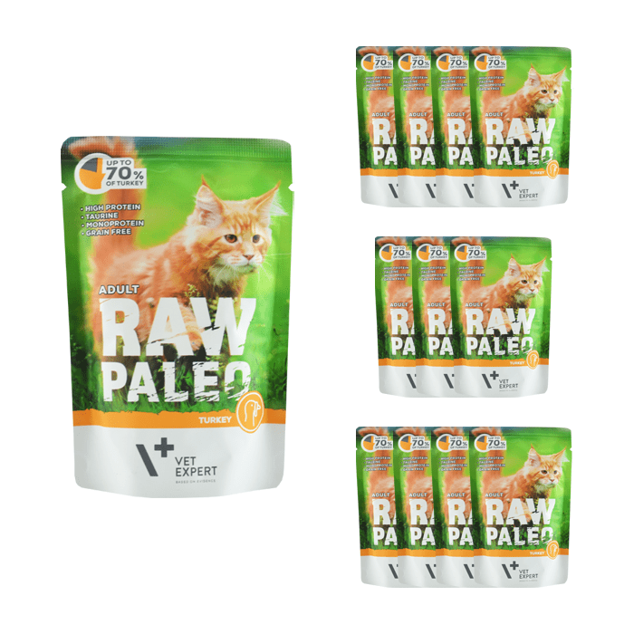 VetExpert Raw Paleo Adult 100g x 12 - mokra karma dla kotów