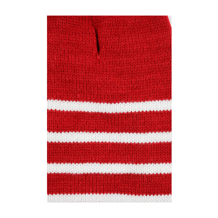 Zolux Sweterek z golfem w paski czerwony