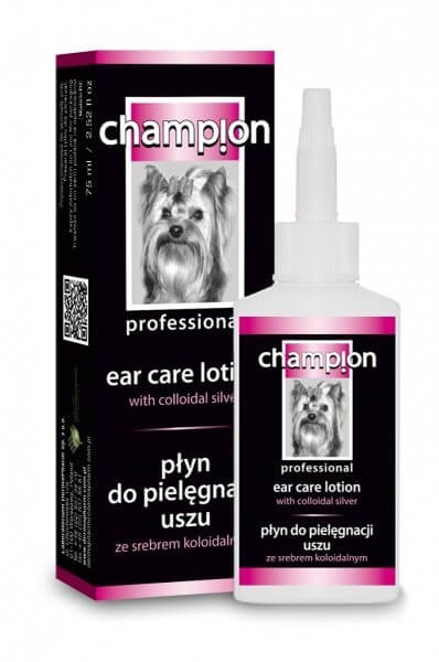 Higiena, pielęgnacja oczu, uszu, zębów - Champion Płyn do czyszczenia uszu ze srebrem koloidalnym 75ml
