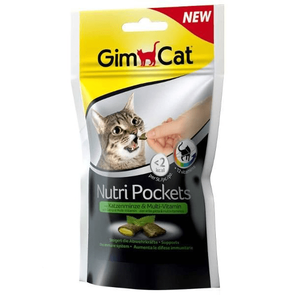 Przysmaki dla kota - Gimpet Nutri Pock multivit z miętką 60g