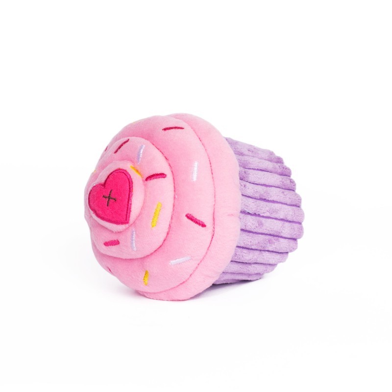 Zabawki - ZippyPaws Pluszowy Muffin różowy 14cm