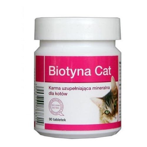 Suplementy - Dolfos Biotyna dla kota 90 tabletek