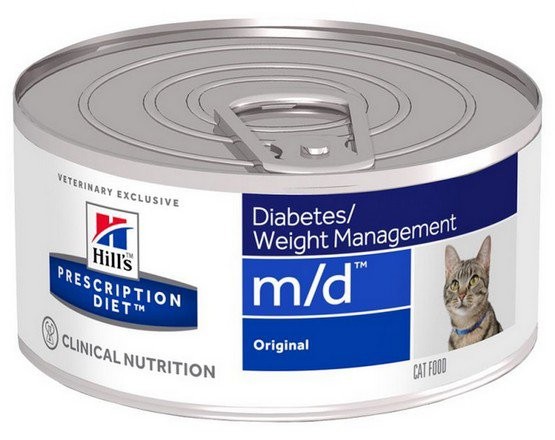 Karmy mokre dla kota - Hill's Prescription Diet Feline m/d Glucose/Weight Management z wieprzowiną 156g