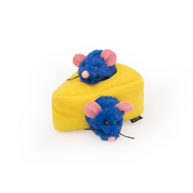 Zabawki - ZippyClaws Pluszowa norka Mysz z serem 14cm