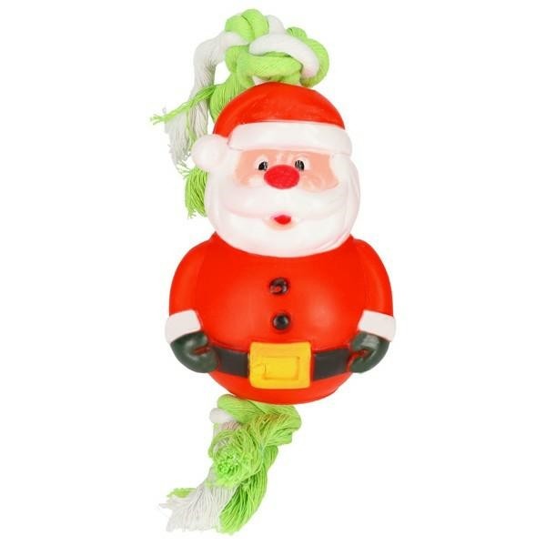 Zabawki - Dingo Zabawka Świąteczna Mikołaj na sznurku 25cm