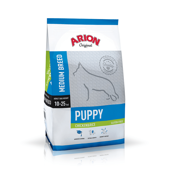 Karmy suche dla psa - Arion Original Puppy Medium Chicken & Rice