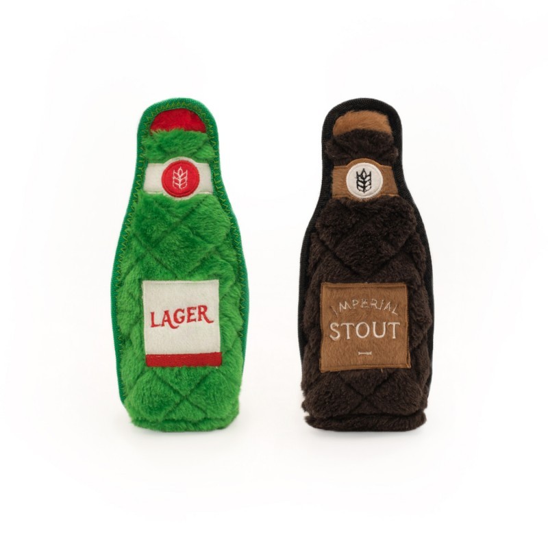 Zabawki - ZippyPaws Pluszowe butelki Lager Stout 20cm 2szt.
