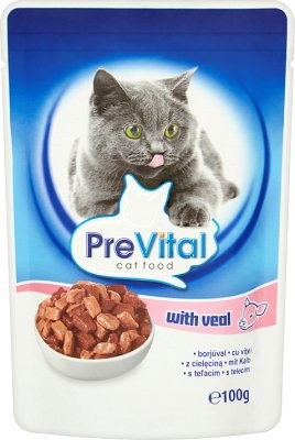 Karmy mokre dla kota - PreVital w sosie 100g x 12