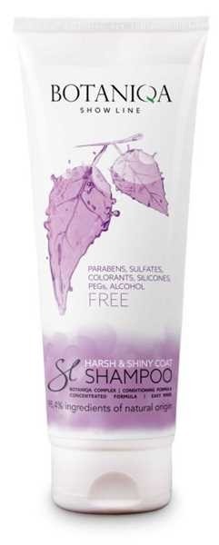 Higiena, pielęgnacja sierści - Botaniqa Show Line Harsh & Shiny Coat Shampoo szampon do grubej i szorstkiej sierści dla psów 250ml