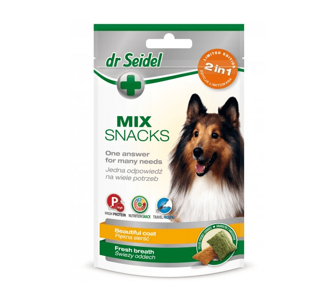 Przysmaki dla psa - Dr Seidel Smakołyki dla psów na piękną sierść i świeży oddech 90g