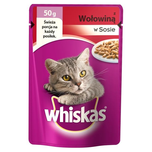 Karmy mokre dla kota - Whiskas Mini 50g x 12