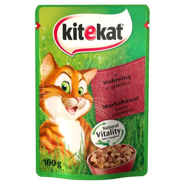 Karmy mokre dla kota - KiteKat w galaretce 100g x 12