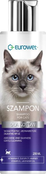 Higiena, pielęgnacja sierści - Eurowet Szampon dla kotow 200ml